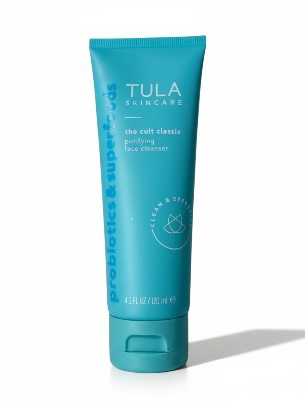 TULA The Cult Classic Purifying Face Cleanser Teal Full Size 4.2 oz Sealed
